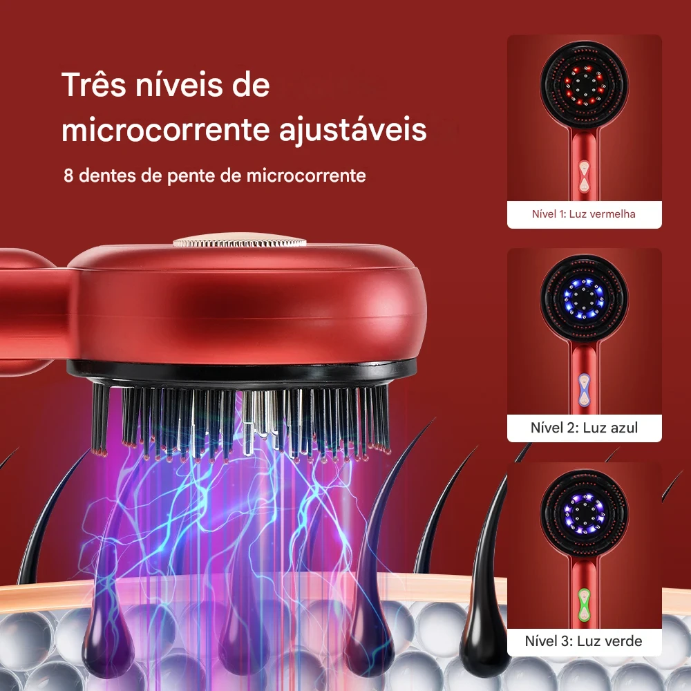 Três níveis de microcorrente ajustáveis